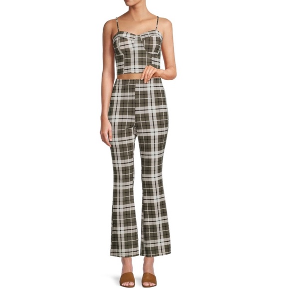 Nwt Nobo plaid tank top and pants 2 piece outfit set size   XXL  green 99** - Picture 8 of 8
